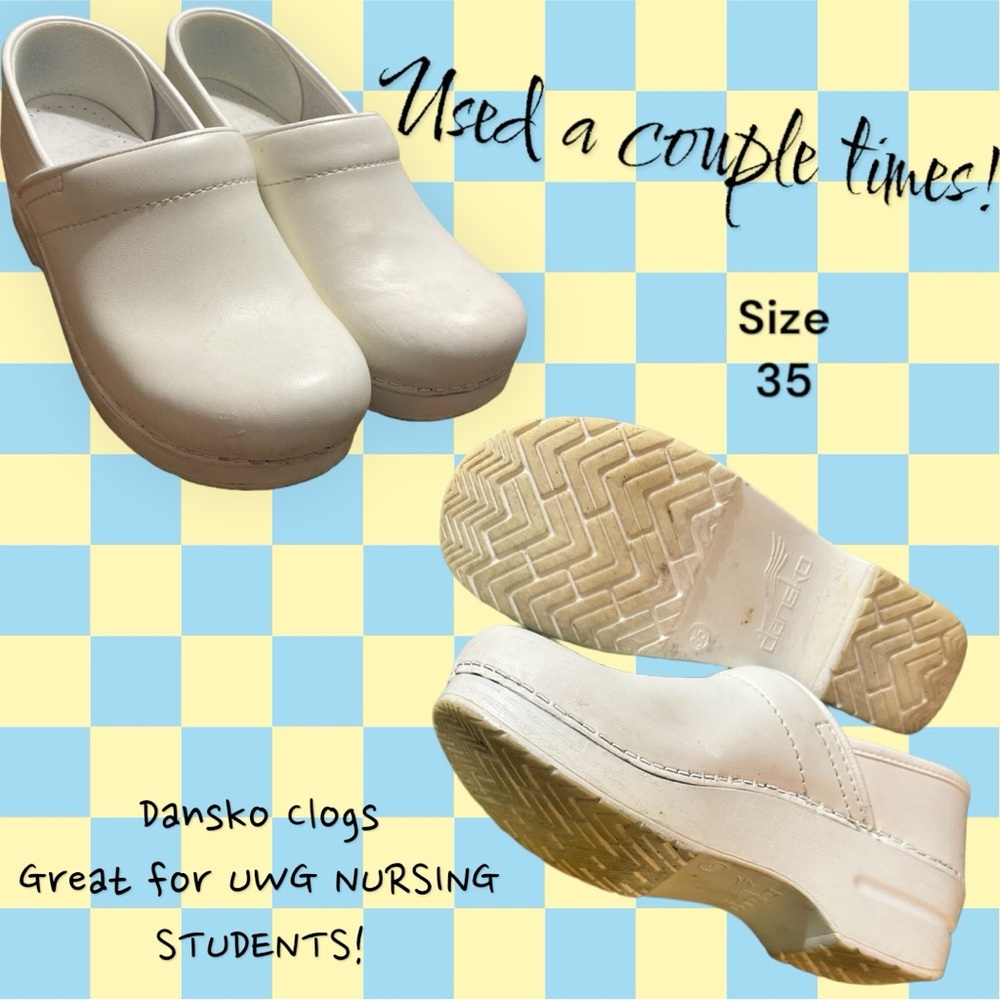 Dansko Nursing Clogs | white | Size 35 (fits like a 5.5)